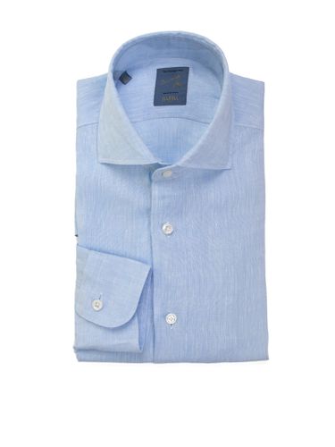 Light Blue Long-sleeved Shirt - Barba Napoli - Modalova