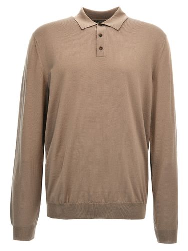 Zanone Wool Polo Shirt - Zanone - Modalova