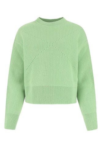 Pastel Green Stretch Cashmere Blend Sweater - Bottega Veneta - Modalova