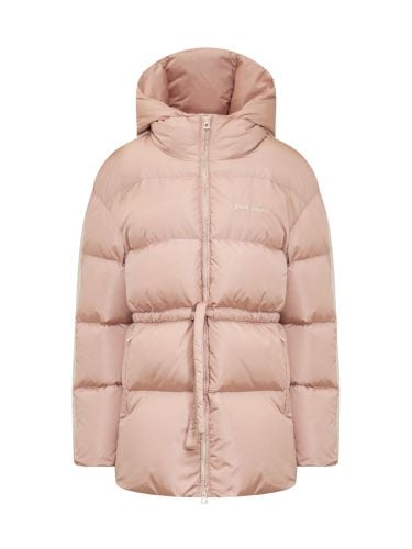 Nylon Down Jacket With Logo - Palm Angels - Modalova