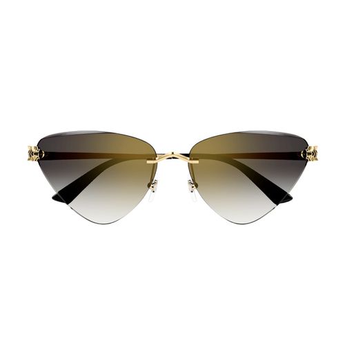 Ct0399s Panthère De Cartier 001 Gold Sunglasses - Cartier Eyewear - Modalova