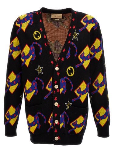 Gucci Patterned Jacquard Cardigan - Gucci - Modalova