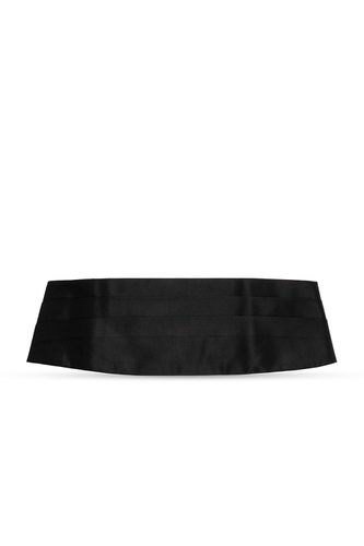 Pleated Hook Fastened Tuxedo Belt - Emporio Armani - Modalova