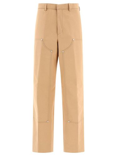 Pa Embroidered Workwear Trousers - Palm Angels - Modalova