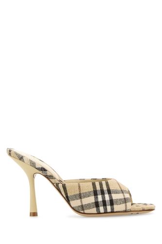 Checked Almond Toe Heeled Sandals - Burberry - Modalova