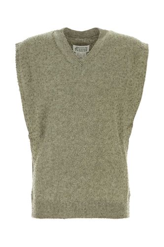 Sage Green Wool Blend Vest - Maison Margiela - Modalova