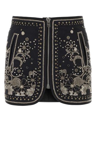 Embellished Cotton Blanca Mini Skirt - Isabel Marant - Modalova