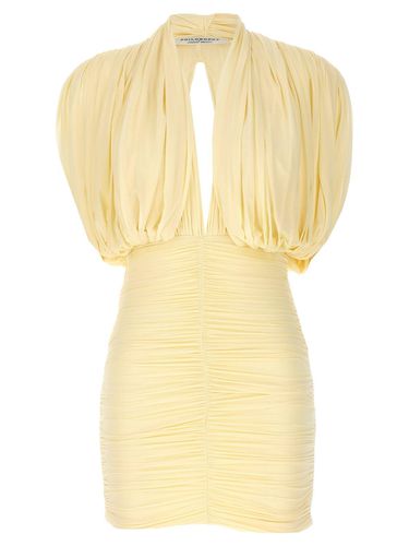 Plunging V-neck Mini Dress - Philosophy di Lorenzo Serafini - Modalova