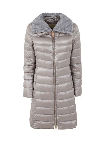 Zip-up Long-sleeved Padded Coat - Herno - Modalova