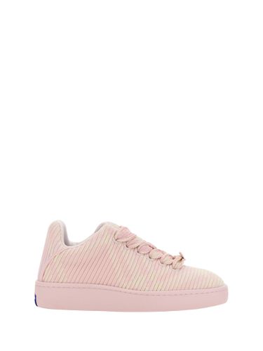 Embroidered Fabric Box Sneakers - Burberry - Modalova