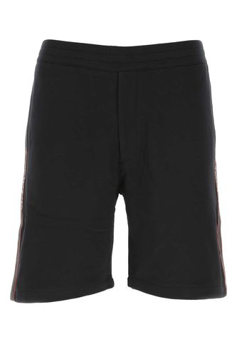 Black Cotton Bermuda Shorts - Alexander McQueen - Modalova