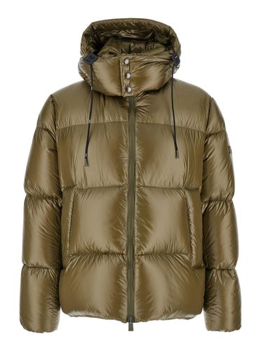 Belbo Down Jacket With Drawstring Hood And Logo Patch In Tech Fabric Man - TATRAS - Modalova