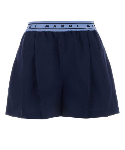 Marni Logo Waistband Shorts - Marni - Modalova