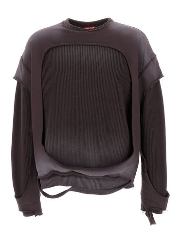 K-osbert Ripped Sweatshirt In Cotton Man - Diesel - Modalova