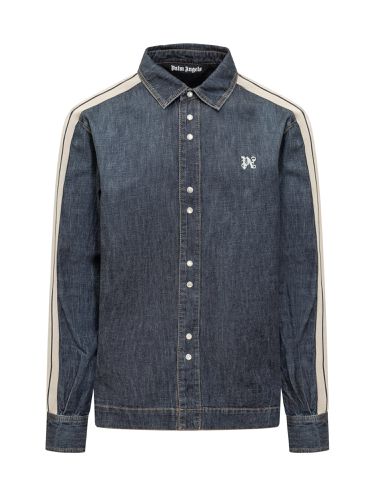 Palm Angels Monogram Denim Jacket - Palm Angels - Modalova