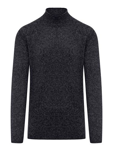 High-neck Knitted Jumper - Roberto Collina - Modalova