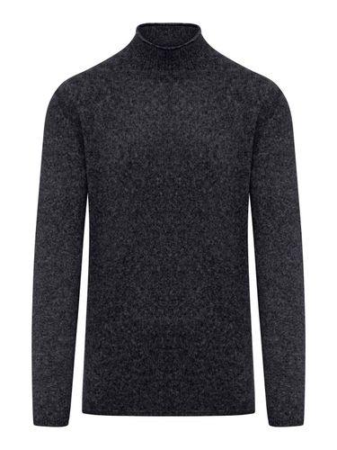 High-neck Knitted Jumper - Roberto Collina - Modalova