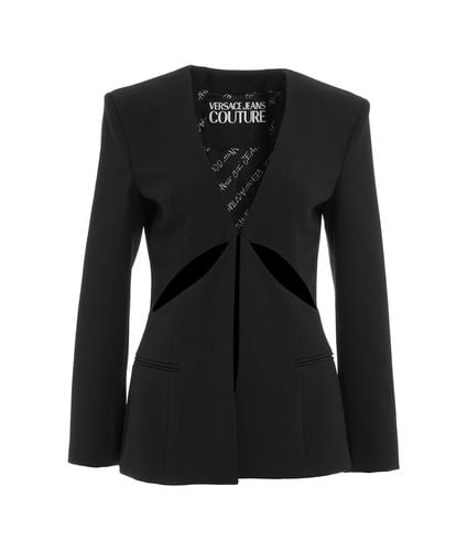 Single-breasted Cut-out Tailored Blazer - Versace Jeans Couture - Modalova