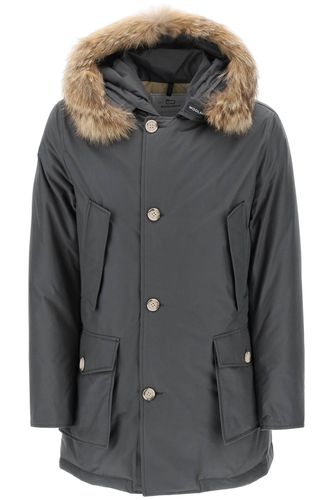 Artic Grey Cotton Blend Parka - Woolrich - Modalova