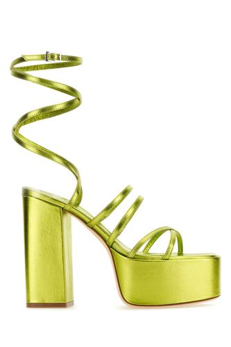 Green Leather Evita Sandals - Paris Texas - Modalova
