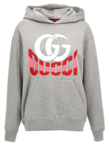 Gucci Logo Print Hoodie - Gucci - Modalova