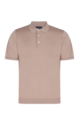 Drumohr Knitted Cotton Polo Shirt - Drumohr - Modalova