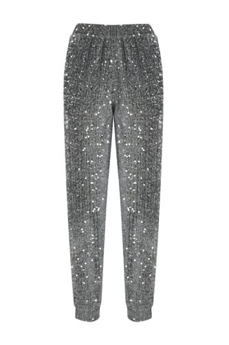 Velvet Effect Trousers With Sequins - Herno - Modalova