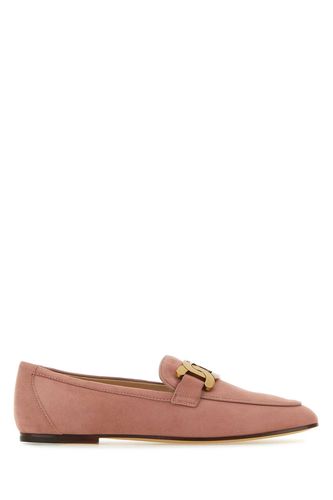 Antiqued Pink Suede Kate Loafers - Tod's - Modalova