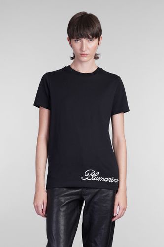 Blumarine T-shirt In Black Cotton - Blumarine - Modalova