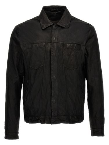 Trucker Leather Jacket - Giorgio Brato - Modalova