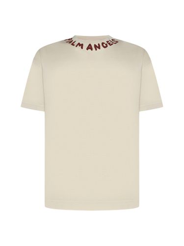 T-shirt With Seasonal Logo - Palm Angels - Modalova