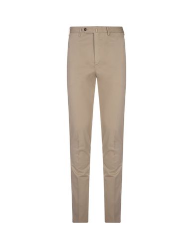 Beige Stretch Cotton Classic Trousers - PT Torino - Modalova