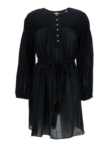 Black adeliani Mini Dress In Cotton Blend Woman - Marant Étoile - Modalova
