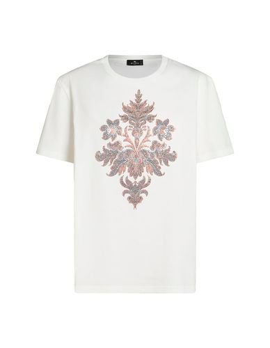 T-shirt With Beaded Embroidery - Etro - Modalova