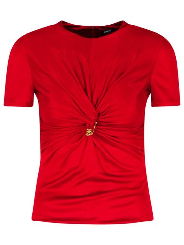 Versace medusa Red Viscose T-shirt - Versace - Modalova