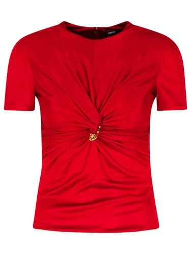 Versace medusa Red Viscose T-shirt - Versace - Modalova