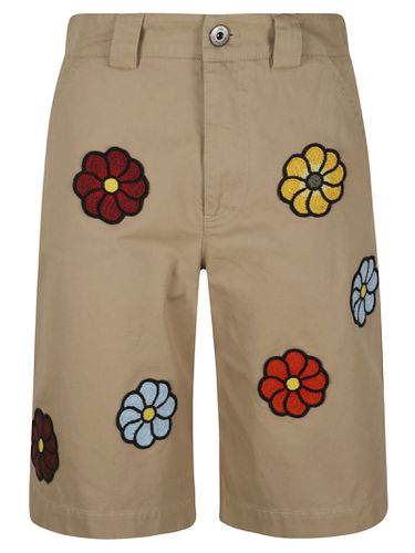 Floral Embroidered Shorts - Moncler Genius - Modalova