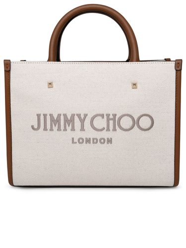 Avenue Bag In Ivory Fabric - Jimmy Choo - Modalova