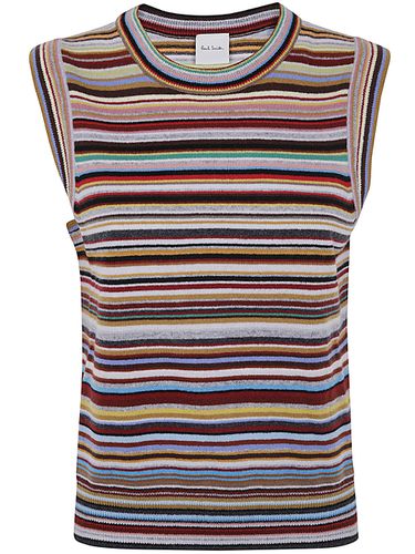 Womens Knitted Vest Crew Neck - Paul Smith - Modalova