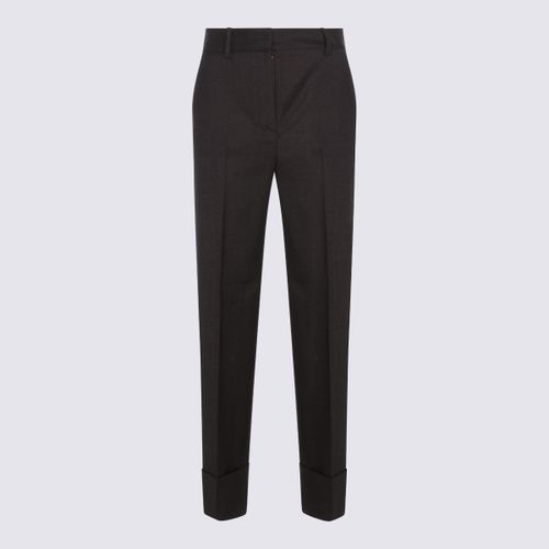 Dark Brown Wool Pomino Pants - Antonelli - Modalova