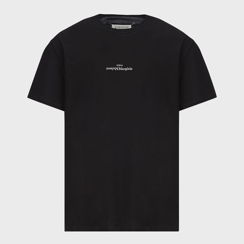 Black Cotton Logo T-shirt - Maison Margiela - Modalova