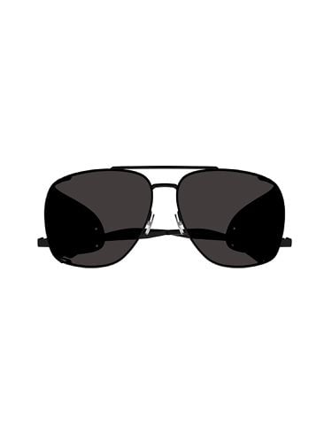 Sl 653 Leon Leather Spoiler Sunglasses - Saint Laurent Eyewear - Modalova