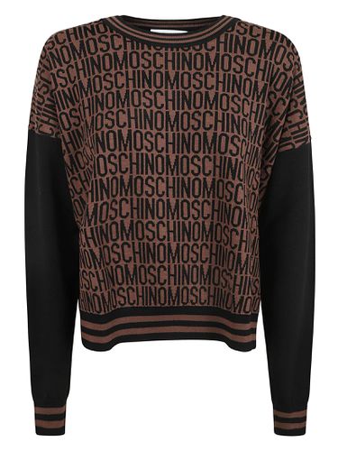 Moschino Logo Knit Monogram Sweater - Moschino - Modalova