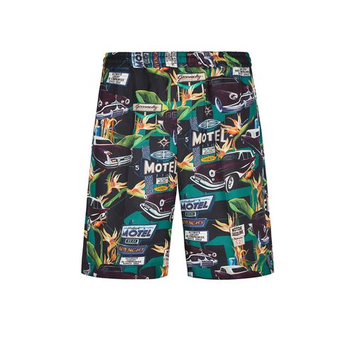 Givenchy Motel Print Silk Shorts - Givenchy - Modalova