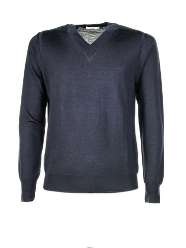 Mens Bluette V-neck Sweater - Paolo Pecora - Modalova