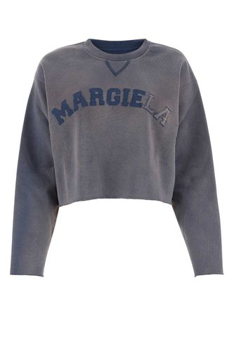 Blue Cotton Oversize Sweatshirt - Maison Margiela - Modalova