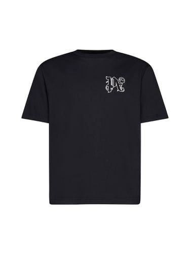 Palm Angels Monogram T-shirt - Palm Angels - Modalova