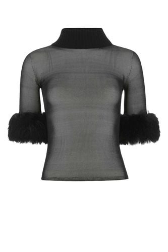 Saint Laurent Black Silk Top - Saint Laurent - Modalova