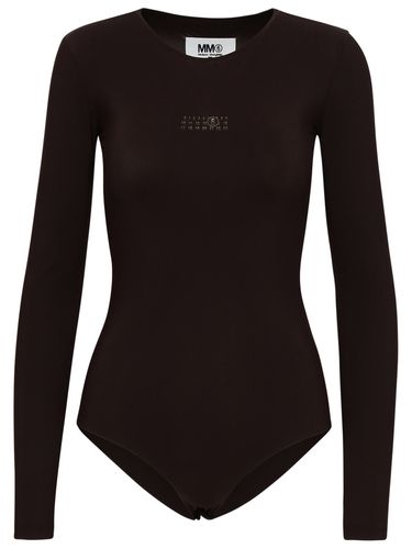 Brown Polyamide Bodysuit - MM6 Maison Margiela - Modalova