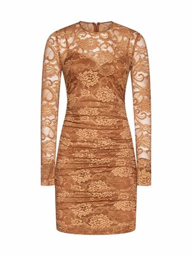 Lace Paneled Longsleeved Short Dress - Dolce & Gabbana - Modalova